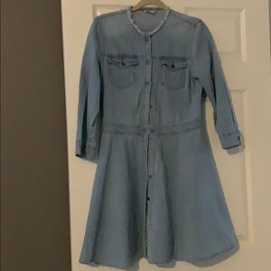 Gap Fit and flare jean  dress